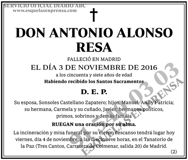 Antonio Alonso Resa